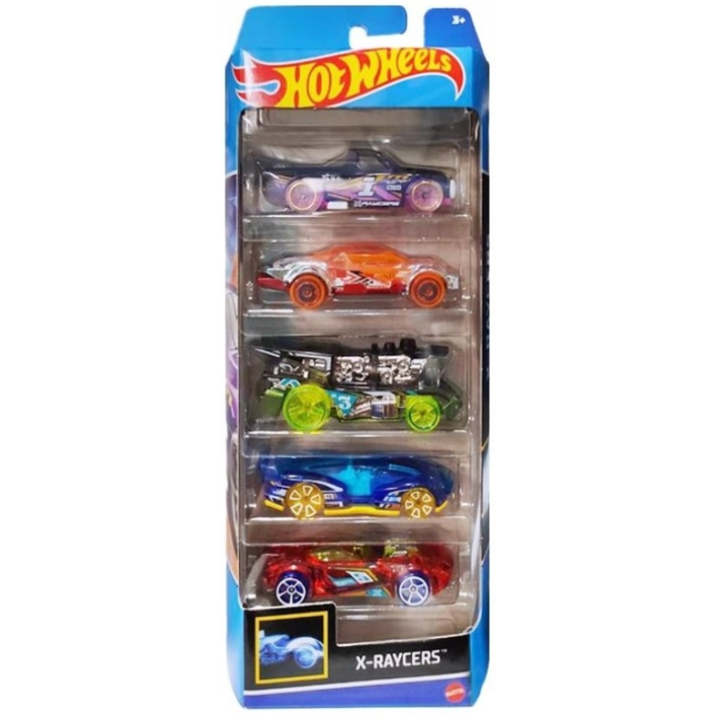 Mattel Hot Wheels – Αυτοκινητάκια 1:64 Σετ Των 5, X-Raycers HTV41 (01806)