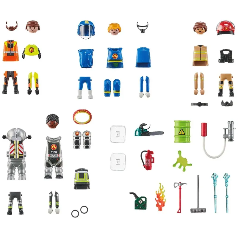 Playmobil City Action - My Figures Eπιχείρηση Πυροσβεστικής 71468