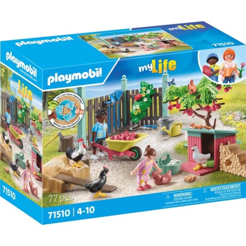 Playmobil City Life - My Life - Κήπος Εξοχικού Σπιτιού Με Κοτέτσι 71510