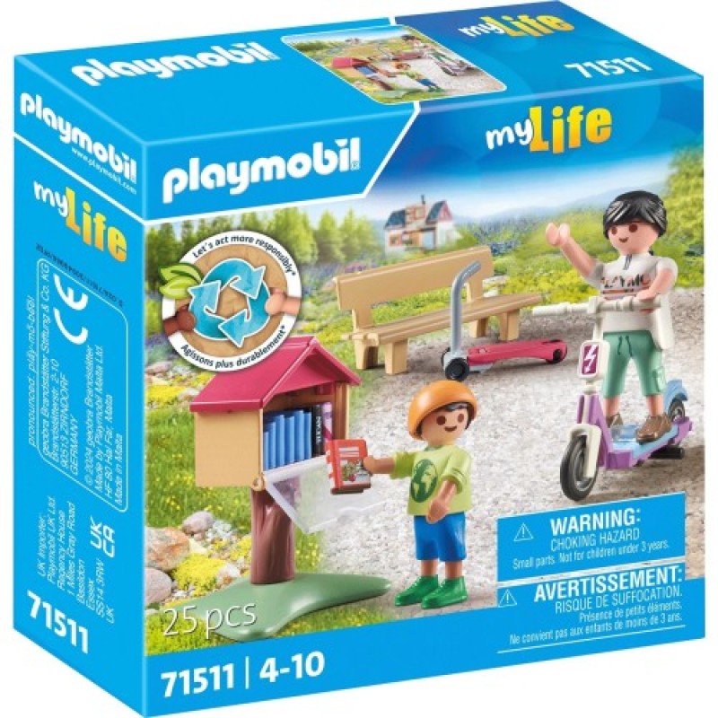 Playmobil My Life - Υπαίθρια Aνταλλακτική Bιβλιοθήκη 71511