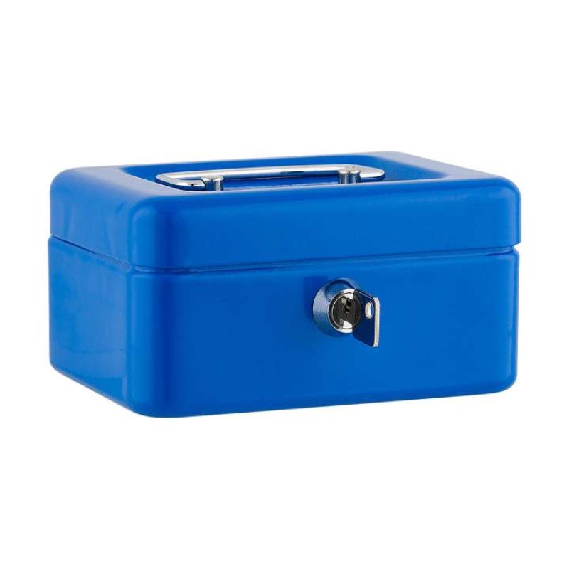 Sax - Κουτί Ταμείου Με Κλειδί, 12,5x9,5x6,2cm Μπλε 0-815-99