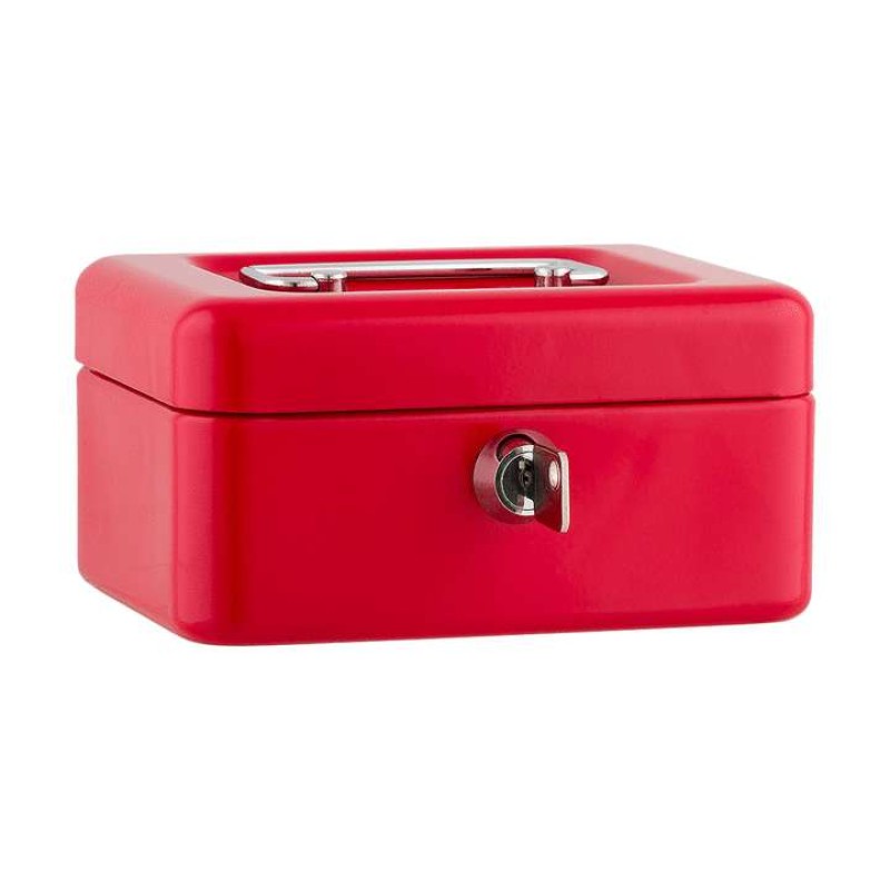 Sax - Κουτί Ταμείου Με Κλειδί, 12,5x9,5x6,2cm Κόκκινο 0-815-99