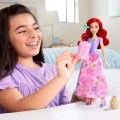 Mattel Disney - Princess Spin & Reveal Κούκλα Ariel με 11 Εκπλήξεις HTV88 (HTV84)