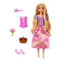 Mattel Barbie - Disney Princess Spin & Reveal Κούκλα Ραπουνζέλ με 11 Εκπλήξεις HTV86 (HTV84)