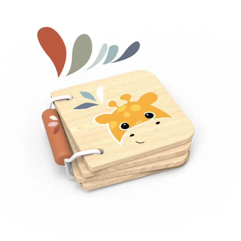Speedy Monkey - Ξύλινα Βιβλιαράκια Με Εικόνες Ζούγκλα 9x8x2 cm SP1040