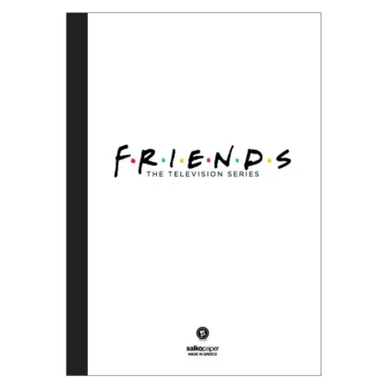 Salko Paper - Τετράδιο Κολλητό Friends, 21x29 cm, 64 Φύλλα Ριγέ, Λευκό 5017