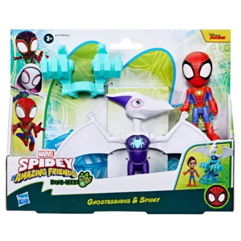 Hasbro - Spiderman Spidey Amazing Friends , Ghostasaurus And Spidey G0123 (F9482)