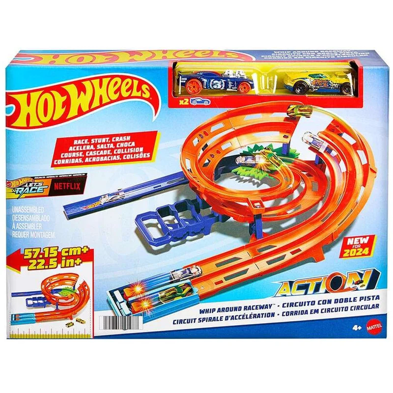Mattel Hot Wheels - Whip Around Raceway Σούπερ Κυκλική Πίστα HTK17
