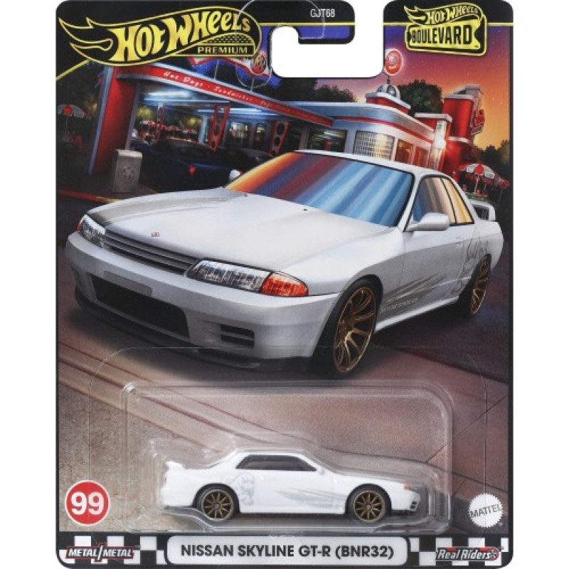 Mattel Hot Wheels - Αυτοκινητάκι Premium Boulevard, Nissan Skyline R-32 No99 HRT74 (GJT68)