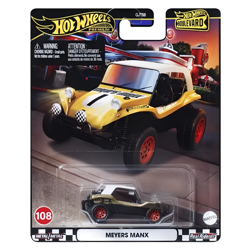 Mattel Hot Wheels - Αυτοκινητάκι Premium Boulevard, Meyers Manx No108 HRT57 (GJT68)