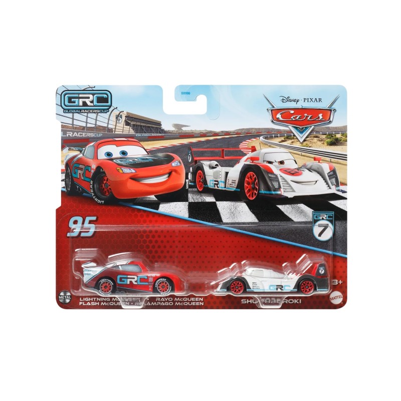 Mattel Cars - Σετ Με 2 Αυτοκινητάκια, Lightning Mcqueen & Shu Todoroki HTX12 (DXV99)