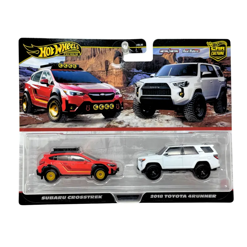 Mattel Hot Wheels Premium - Σετ των 2 - Pack Subaru Crosstrek & 2018 Toyota 4Runner JBK98 (HBL96)