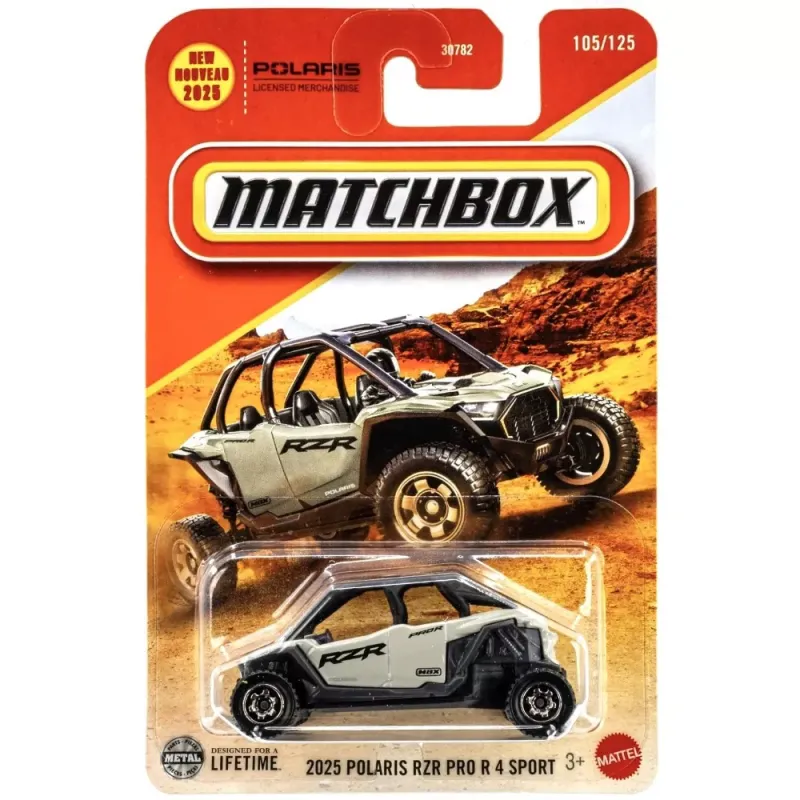Mattel Matchbox - Αυτοκινητάκι, 2025 Polaris RZR Pro R 4 Sport (105/125) JBR09 (C0859)