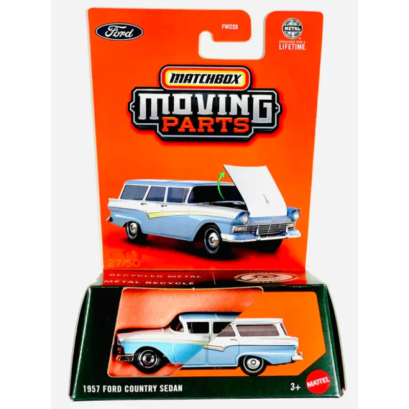 Mattel Matchbox - Moving Parts, 1957 Ford Country Sedan JBX00 (FWD28)