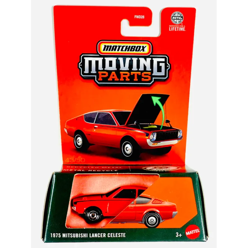 Mattel Matchbox - Moving Parts, 1975 Mitsubishi Lancer Celeste JBX01 (FWD28)