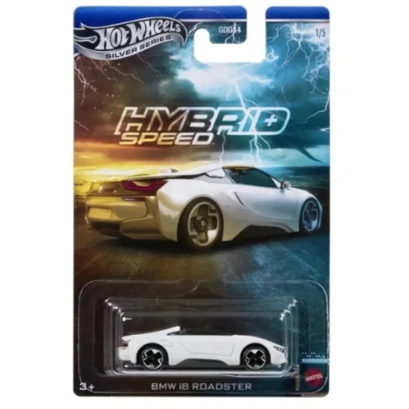 Mattel Hot Wheels - Αυτοκινητάκι , Silver Series Hybrid Speed , BMW i8 Roadster JCB76 (JDY87)