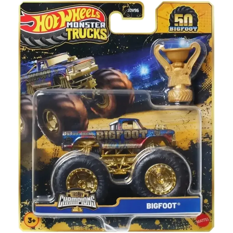 Mattel Hot Wheels - Monster Trucks, 50 Bigfoot Trophy Champions , Bigfoot JDV97 (JDV96)