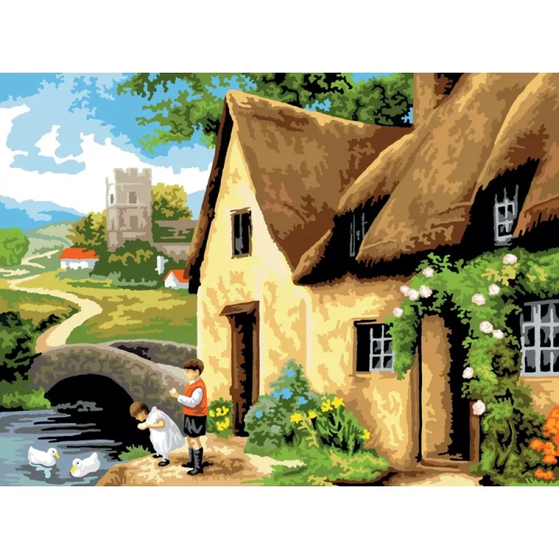 Royal & Langnickel - Painting By Numbers , Καλύβα Σε Ποτάμι PAL14-3T