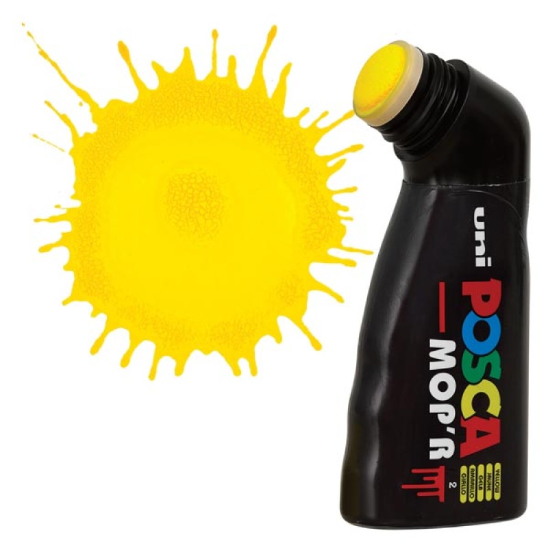 Uniball - Μαρκαδόρος Posca Mop'r PCM-22, 3-19mm Yellow 2 28419