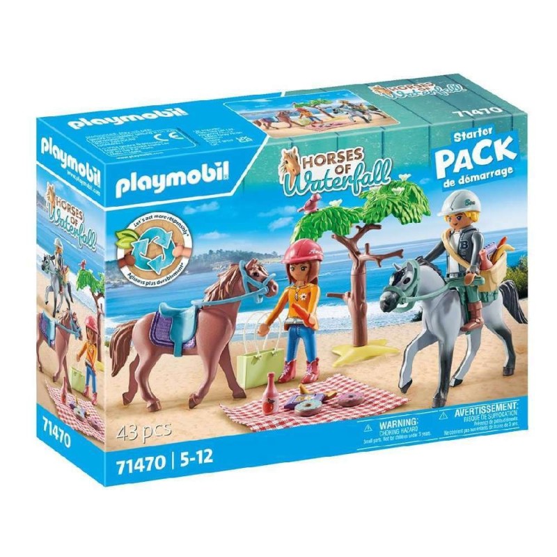 Playmobil Horses Of Waterfall - Starter Pack Βόλτα στην Παραλία με την Amelia και τον Ben 71470