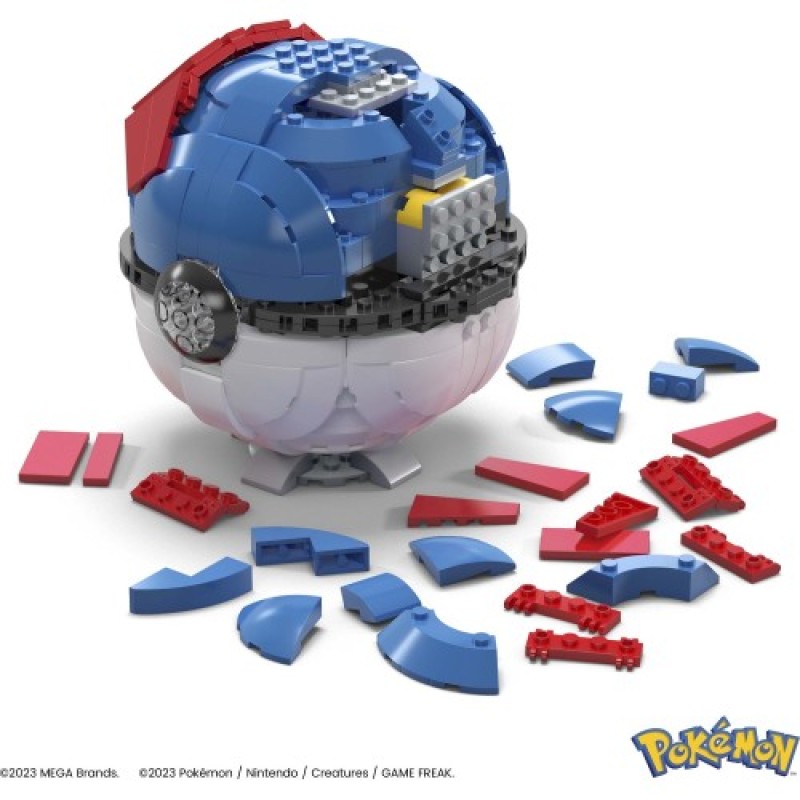 Παιχνιδολαμπάδα Mattel - Mega Pokemon, Jumbo Great Ball Με Φως HMW04