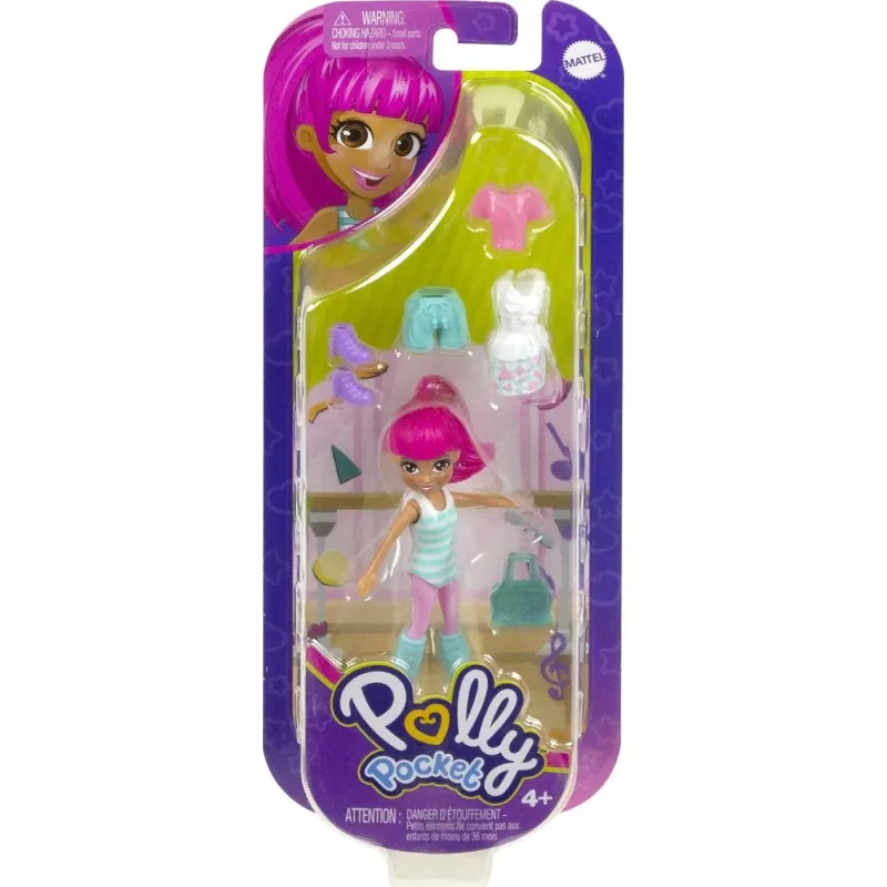 Mattel - Polly Pocket Νέα Κούκλα Με Μόδες Mini Pack, Sport Fashion HKV87 (HNF50)