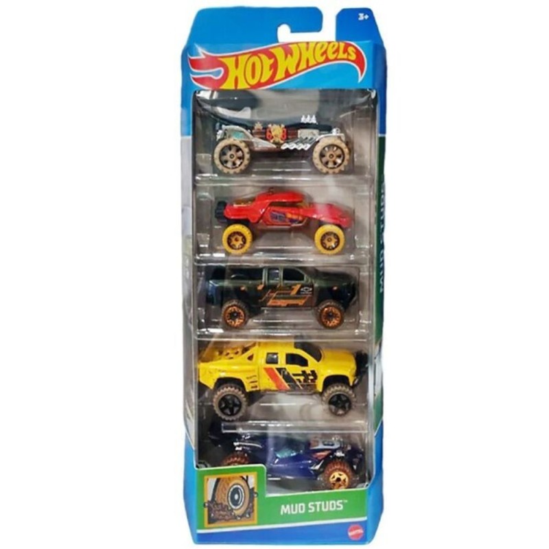 Mattel Hot Wheels – Αυτοκινητάκια 1:64 Σετ Των 5, Mud Studs HTV40 (01806)