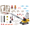 Playmobil City Action - Γερανός Κατεδάφισης Με Ερπύστριες Και Δομικά Στοιχεία 70442