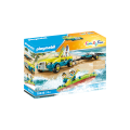 Playmobil Family Fun - Αυτοκίνητο Mε Aνοιχτή Oροφή Kαι Kανό 70436
