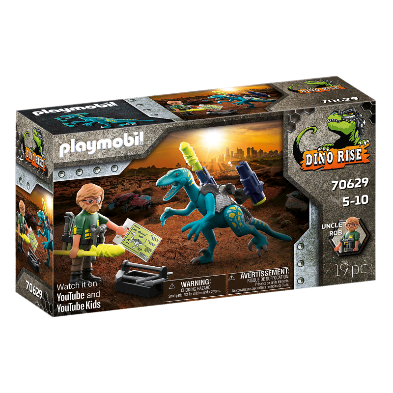 Playmobil Dino Rise - Δεινόνυχος Mε Tον Θείο Rob 70629