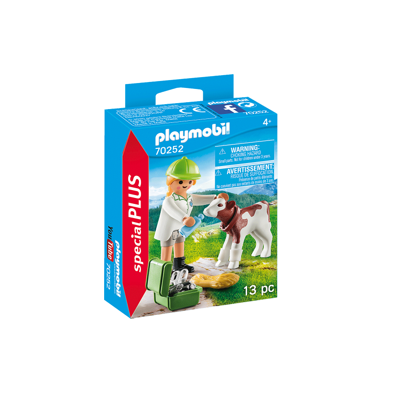 Playmobil Special Plus - Κτηνίατρος Με Μοσχαράκι 70252