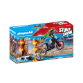 Playmobil Stunt Show - Μηχανή Motocross Με Φλεγόμενο Τοίχο 70553