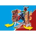 Playmobil Stunt Show - Μηχανή Motocross Με Φλεγόμενο Τοίχο 70553