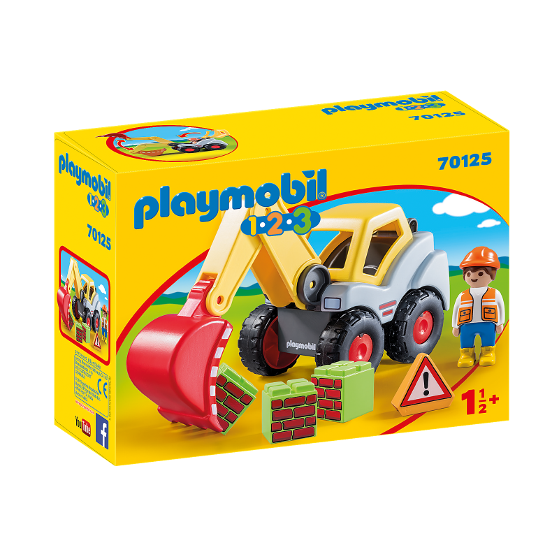 Playmobil 1.2.3 - Φορτωτής Εκσκαφέας 70125