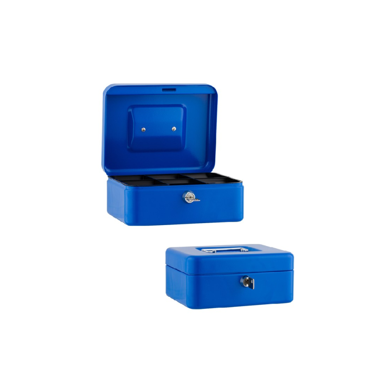 Sax - Κουτί Ταμείου Με Κλειδί, 20x16x9cm Μπλε 0-810-04