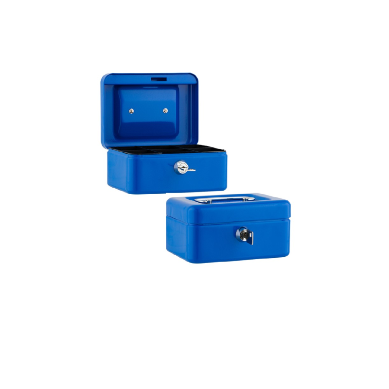 Sax - Κουτί Ταμείου Με Κλειδί, 15,2x11,5x8cm Μπλε 0-811-04