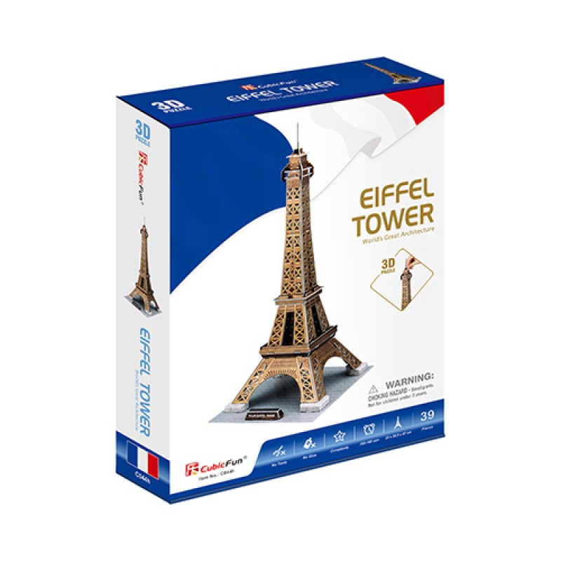 Cubic Fun – Puzzle 3D Eiffel Tower 39 Pcs C044h
