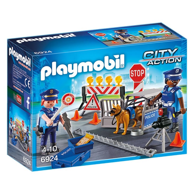 Playmobil City Action - Οδόφραγμα Αστυνομίας 6924