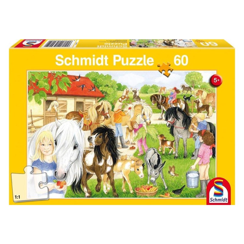 Schmidt Spiele – Puzzle Fun At The Riding Stables 60 Pcs 56205