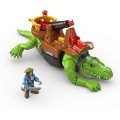 Fisher Price Imaginext - Κροκόδειλος Τέρας Και Πειρατής Με Αξεσουάρ DHH63