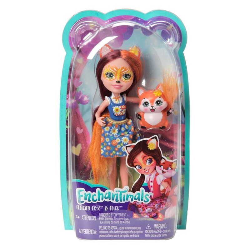Mattel Enchantimals – Κούκλα Και Ζωάκι Felicity Fox & Flick FXM71 (DVH87)