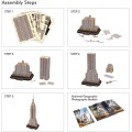 Cubic Fun - 3D Puzzle National Geographic, Empire State Building 66 Pcs DS0977h