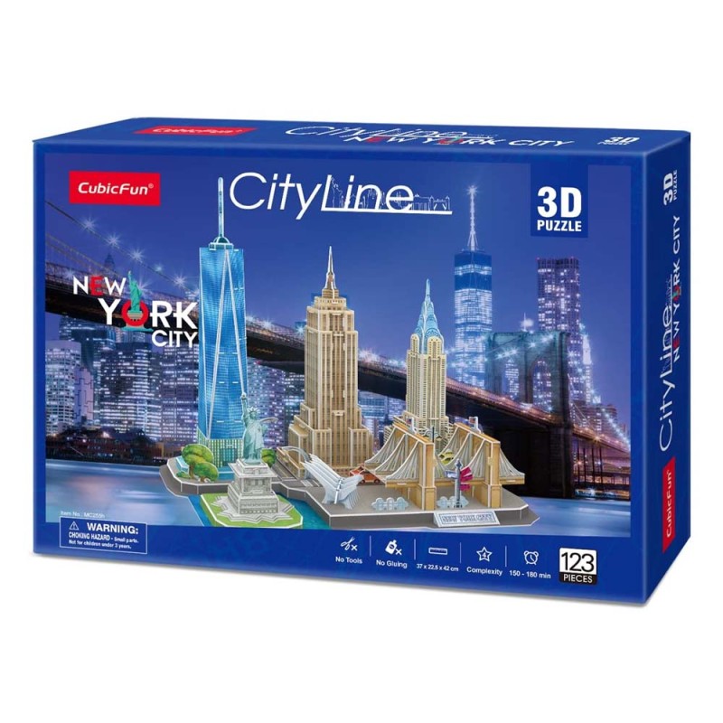 Cubic Fun - 3D Puzzle City Line, New York City 123 Pcs MC255h