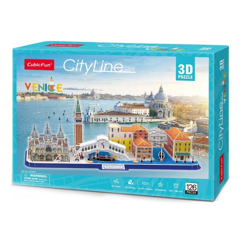Cubic Fun - 3D Puzzle City Line, Venice 126 Pcs MC269h