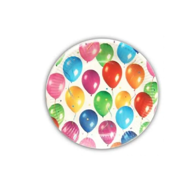 Procos - Χάρτινα Πιάτα Balloons 10 Pcs, 19,5 Cm 02356