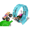 Mattel Hot Wheels - Monster Trucks, Glow In The Dark, Πίστα Σούπερ Λουπ HBN02