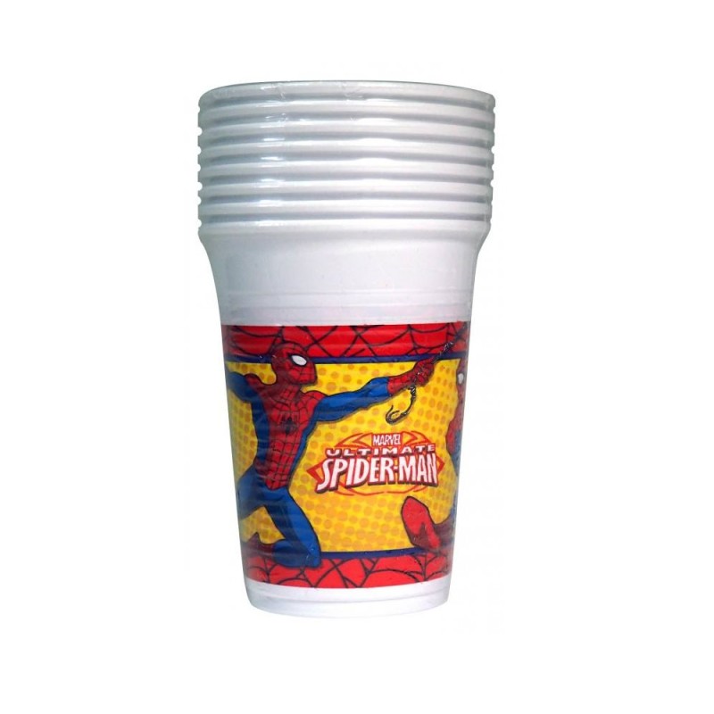 Procos - Ποτηράκι Πλαστικό Marvel Ultimate Spiderman 8 Pcs, 200ml 86670