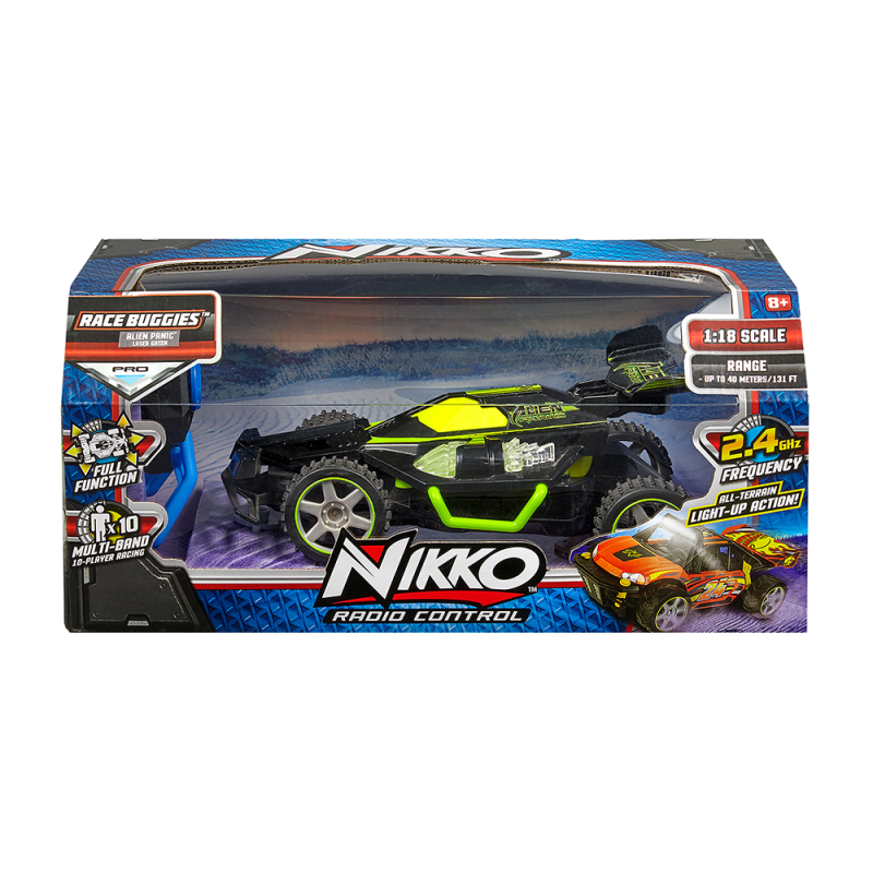 Nikko - Τηλεκατευθυνόμενο Race Buggies, Alien Panic Laser Green 10043 (10040)