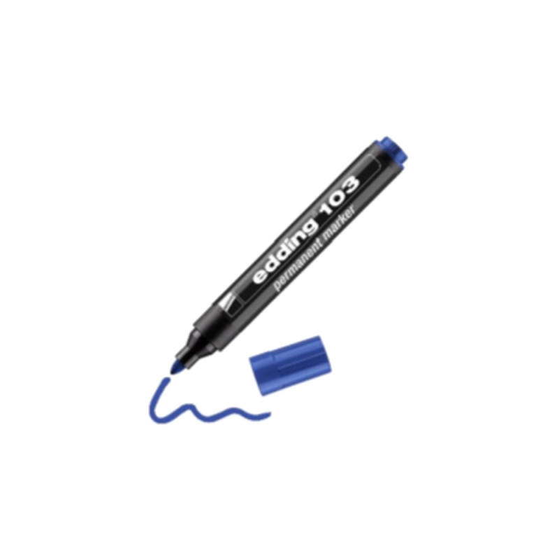 Edding – Μαρκαδόρος Ανεξίτηλος 103 1.5-3mm, Μπλε 103-3