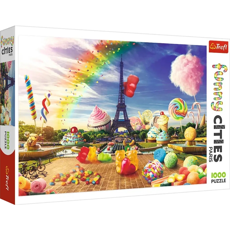 Trefl - Puzzle Funny Cities, Sweets Paris 1000 Pcs 10597